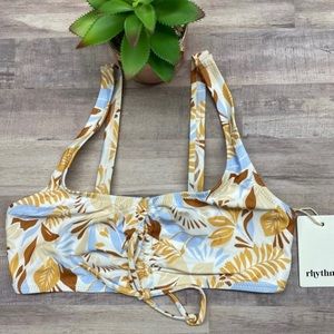 🔥💥❗️LAST CHANCE❗️🔥💥 Rhythm Costa Rica Gather Front Bandeau Swimwear Bikini Top